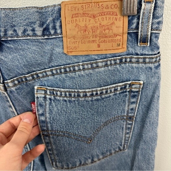 Levi's Vintage 505 Straight Leg Denim Jeans Size 12 - Picture 7 of 14